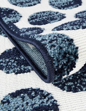 Navy Blue 9' x 12' Sabrina Soto Outdoor Rectangle Area Rug Weather Resistant for Patio, Deck, Terrace, Balcony, Porch Durable Carpet for Exterior Home Design for Sale at Rug Engine