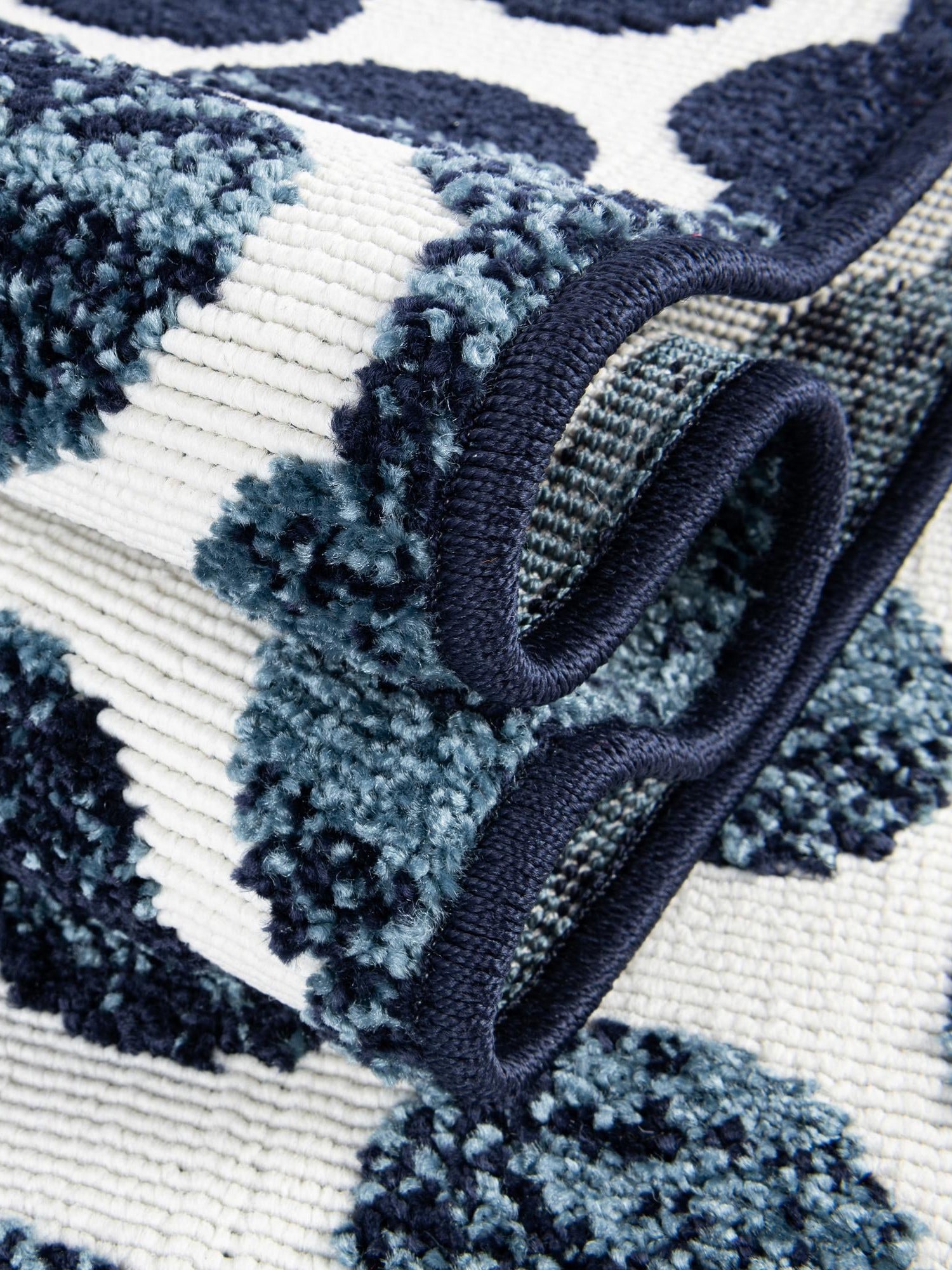 Navy Blue 5' 1 x 8' Sabrina Soto Outdoor Rectangle Area Rug Weather Resistant for Patio, Deck, Terrace, Balcony, Porch Durable Carpet for Exterior Home Design for Sale at Rug Engine