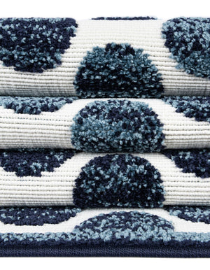 Navy Blue 9' x 12' Sabrina Soto Outdoor Rectangle Area Rug Weather Resistant for Patio, Deck, Terrace, Balcony, Porch Durable Carpet for Exterior Home Design for Sale at Rug Engine