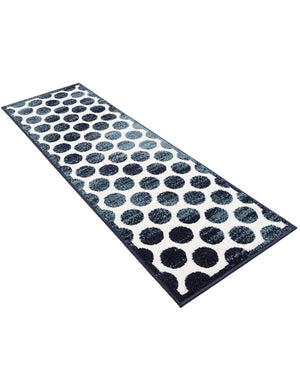 Navy Blue 2' x 6' 1 Sabrina Soto Outdoor Runner Area Rug Weather Resistant for Patio, Deck, Terrace, Balcony, Porch Durable Carpet for Exterior Home Design for Sale at Rug Engine