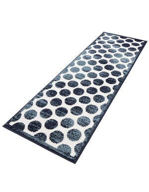Navy Blue 2' x 6' 1 Sabrina Soto Outdoor Runner Area Rug Weather Resistant for Patio, Deck, Terrace, Balcony, Porch Durable Carpet for Exterior Home Design for Sale at Rug Engine