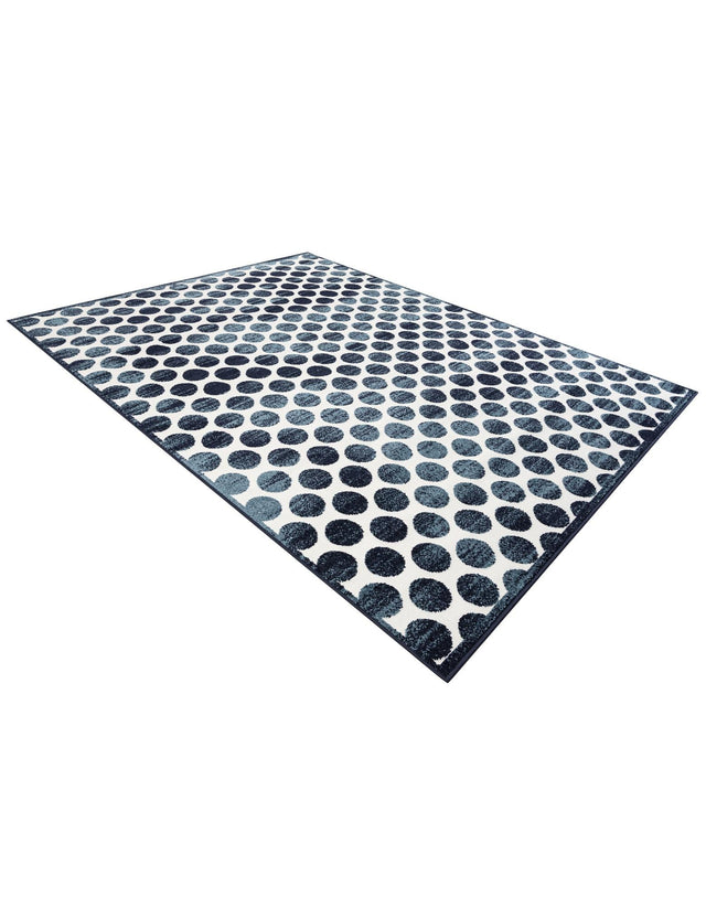 Navy Blue 7' 10 x 10' Sabrina Soto Outdoor Rectangle Area Rug Weather Resistant for Patio, Deck, Terrace, Balcony, Porch Durable Carpet for Exterior Home Design for Sale at Rug Engine