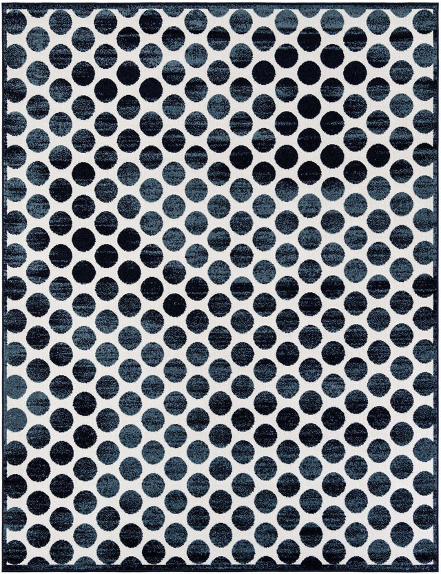 Navy Blue 7' 10 x 10' Sabrina Soto Outdoor Rectangle Area Rug Weather Resistant for Patio, Deck, Terrace, Balcony, Porch Durable Carpet for Exterior Home Design for Sale at Rug Engine