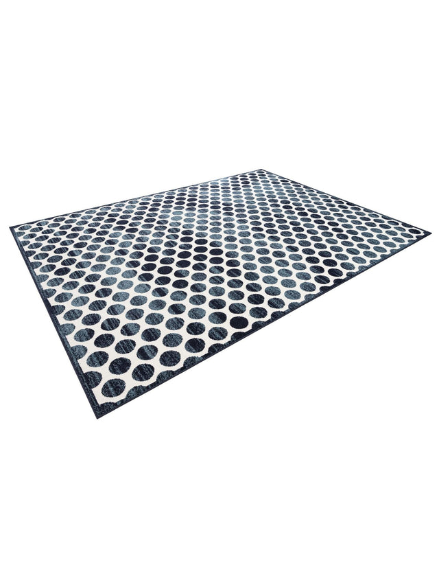 Navy Blue 9' x 12' Sabrina Soto Outdoor Rectangle Area Rug Weather Resistant for Patio, Deck, Terrace, Balcony, Porch Durable Carpet for Exterior Home Design for Sale at Rug Engine