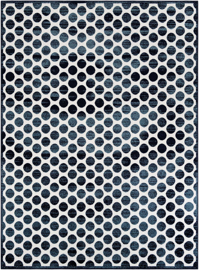 Navy Blue 9' x 12' Sabrina Soto Outdoor Rectangle Area Rug Weather Resistant for Patio, Deck, Terrace, Balcony, Porch Durable Carpet for Exterior Home Design for Sale at Rug Engine