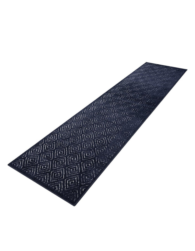 Navy Blue 2' 7 x 10' Sabrina Soto Outdoor Runner Area Rug Weather Resistant for Patio, Deck, Terrace, Balcony, Porch Durable Carpet for Exterior Home Design for Sale at Rug Engine