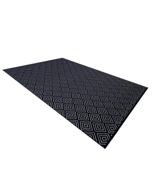Navy Blue 10' x 14' 1 Sabrina Soto Outdoor Rectangle Area Rug Weather Resistant for Patio, Deck, Terrace, Balcony, Porch Durable Carpet for Exterior Home Design for Sale at Rug Engine