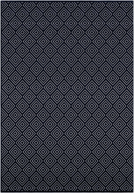 Navy Blue 10' x 14' 1 Sabrina Soto Outdoor Rectangle Area Rug Weather Resistant for Patio, Deck, Terrace, Balcony, Porch Durable Carpet for Exterior Home Design for Sale at Rug Engine