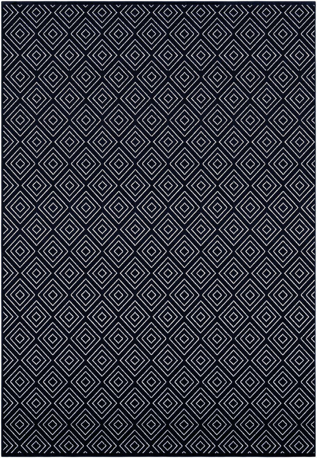Navy Blue 10' x 14' 1 Sabrina Soto Outdoor Rectangle Area Rug Weather Resistant for Patio, Deck, Terrace, Balcony, Porch Durable Carpet for Exterior Home Design for Sale at Rug Engine