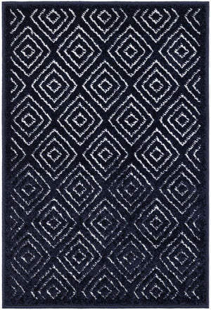 Navy Blue 2' x 3' 1 Sabrina Soto Outdoor Rectangle Area Rug Weather Resistant for Patio, Deck, Terrace, Balcony, Porch Durable Carpet for Exterior Home Design for Sale at Rug Engine