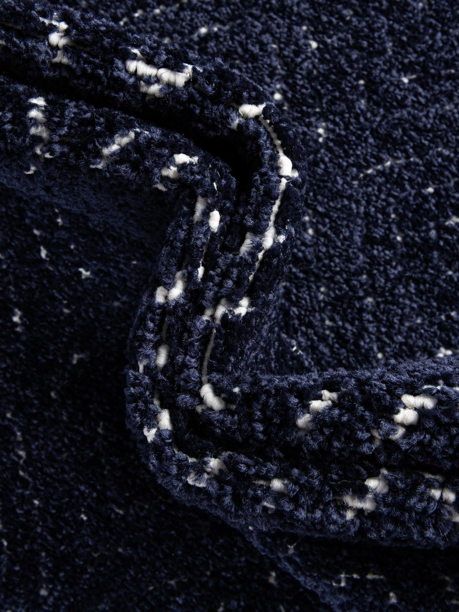 Navy Blue 3' 1 x 3' 1 Sabrina Soto Outdoor Round Area Rug Weather Resistant for Patio, Deck, Terrace, Balcony, Porch Durable Carpet for Exterior Home Design for Sale at Rug Engine