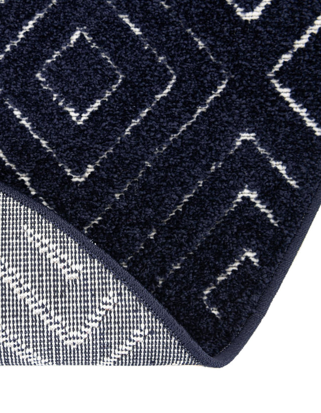 Navy Blue 10' x 10' Sabrina Soto Outdoor Round Area Rug Weather Resistant for Patio, Deck, Terrace, Balcony, Porch Durable Carpet for Exterior Home Design for Sale at Rug Engine