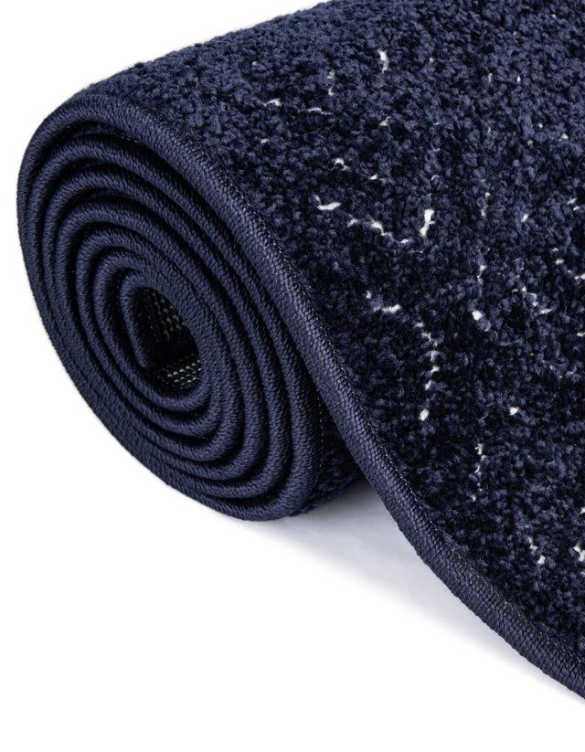 Navy Blue 10' x 10' Sabrina Soto Outdoor Round Area Rug Weather Resistant for Patio, Deck, Terrace, Balcony, Porch Durable Carpet for Exterior Home Design for Sale at Rug Engine