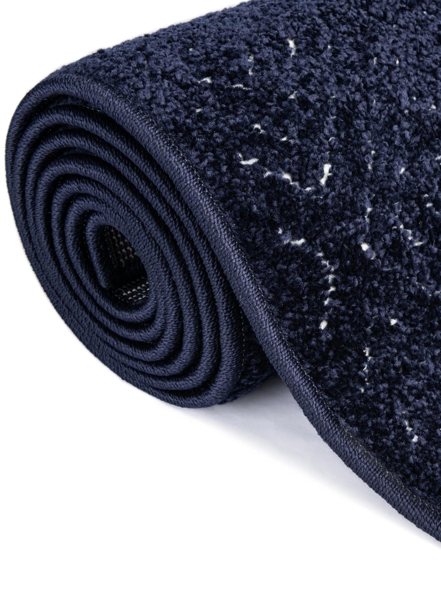 Navy Blue 5' 1 x 5' 1 Sabrina Soto Outdoor Round Area Rug Weather Resistant for Patio, Deck, Terrace, Balcony, Porch Durable Carpet for Exterior Home Design for Sale at Rug Engine