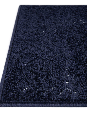Navy Blue 2' 7 x 10' Sabrina Soto Outdoor Runner Area Rug Weather Resistant for Patio, Deck, Terrace, Balcony, Porch Durable Carpet for Exterior Home Design for Sale at Rug Engine