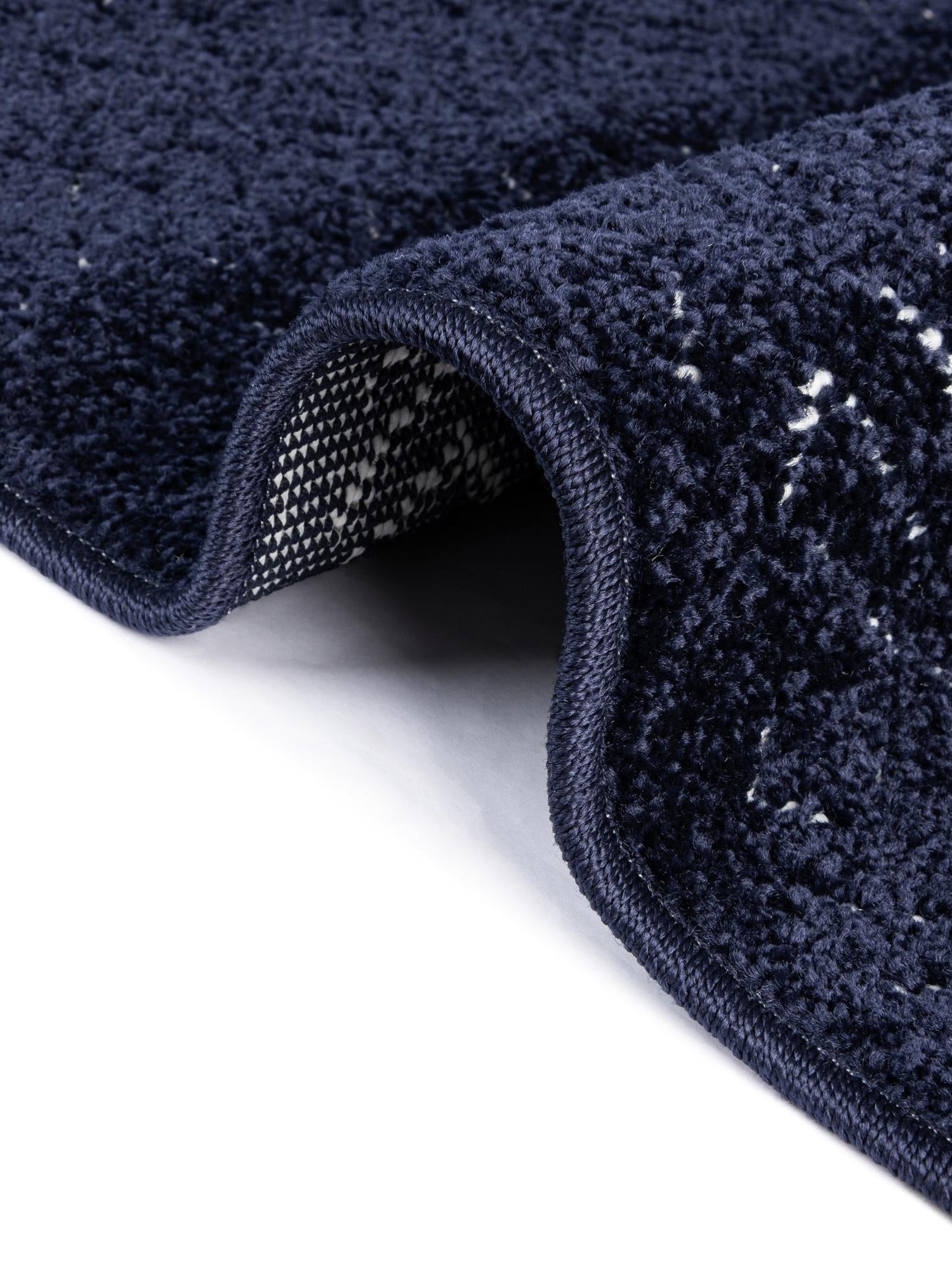 Navy Blue 2' 7 x 12' Sabrina Soto Outdoor Runner Area Rug Weather Resistant for Patio, Deck, Terrace, Balcony, Porch Durable Carpet for Exterior Home Design for Sale at Rug Engine