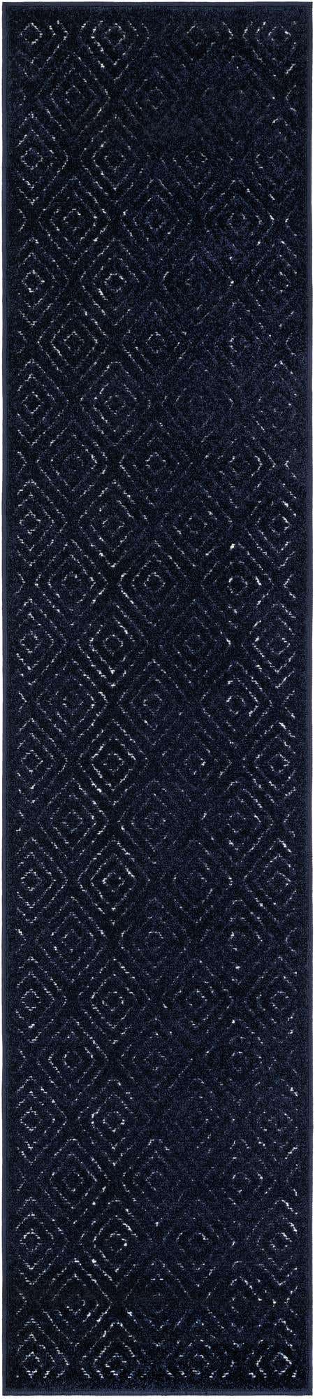 Navy Blue 2' x 8' Sabrina Soto Outdoor Runner Area Rug Weather Resistant for Patio, Deck, Terrace, Balcony, Porch Durable Carpet for Exterior Home Design for Sale at Rug Engine