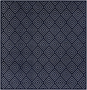 Navy Blue 7' 10 x 7' 10 Sabrina Soto Outdoor Square Area Rug Weather Resistant for Patio, Deck, Terrace, Balcony, Porch Durable Carpet for Exterior Home Design for Sale at Rug Engine