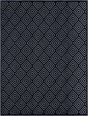 Navy Blue 7' 10 x 10' Sabrina Soto Outdoor Rectangle Area Rug Weather Resistant for Patio, Deck, Terrace, Balcony, Porch Durable Carpet for Exterior Home Design for Sale at Rug Engine