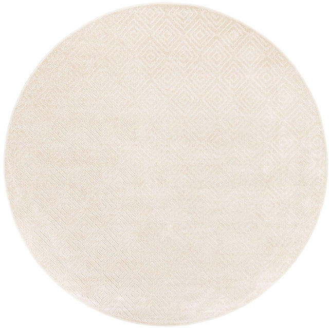 Beige 10' x 10' Sabrina Soto Outdoor Round Area Rug Weather Resistant for Patio, Deck, Terrace, Balcony, Porch Durable Carpet for Exterior Home Design for Sale at Rug Engine