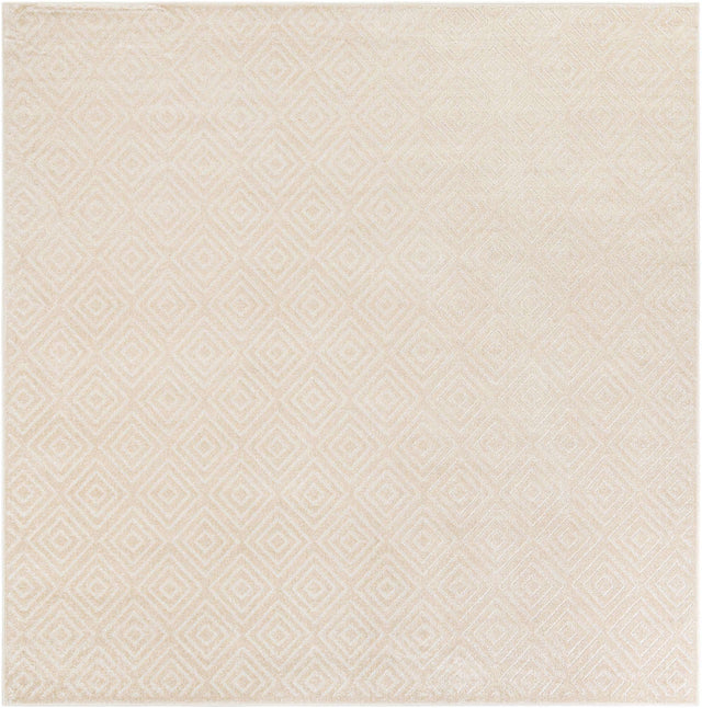 Beige 10' x 10' Sabrina Soto Outdoor Square Area Rug Weather Resistant for Patio, Deck, Terrace, Balcony, Porch Durable Carpet for Exterior Home Design for Sale at Rug Engine