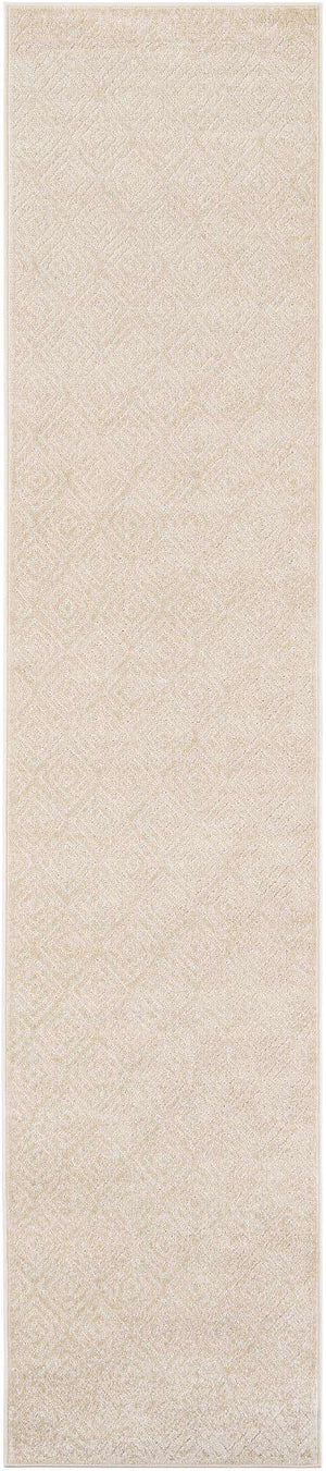 Beige 2' 7 x 12' Sabrina Soto Outdoor Runner Area Rug Weather Resistant for Patio, Deck, Terrace, Balcony, Porch Durable Carpet for Exterior Home Design for Sale at Rug Engine