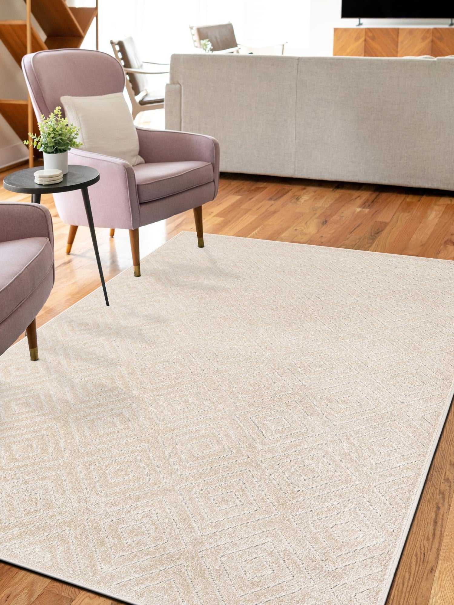 Beige 9' x 12' Sabrina Soto Outdoor Rectangle Area Rug Weather Resistant for Patio, Deck, Terrace, Balcony, Porch Durable Carpet for Exterior Home Design for Sale at Rug Engine