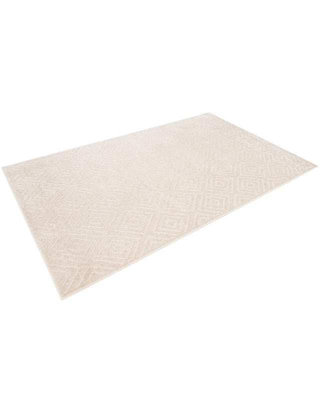 Beige 5' 1 x 8' Sabrina Soto Outdoor Rectangle Area Rug Weather Resistant for Patio, Deck, Terrace, Balcony, Porch Durable Carpet for Exterior Home Design for Sale at Rug Engine