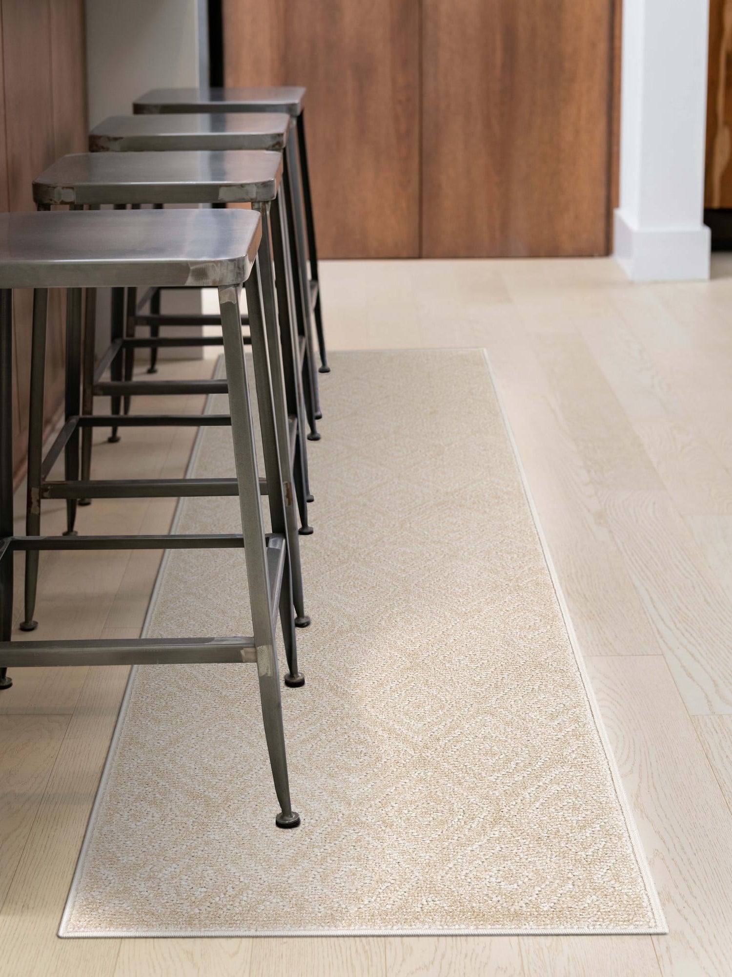 Beige 2' 7 x 12' Sabrina Soto Outdoor Runner Area Rug Weather Resistant for Patio, Deck, Terrace, Balcony, Porch Durable Carpet for Exterior Home Design for Sale at Rug Engine