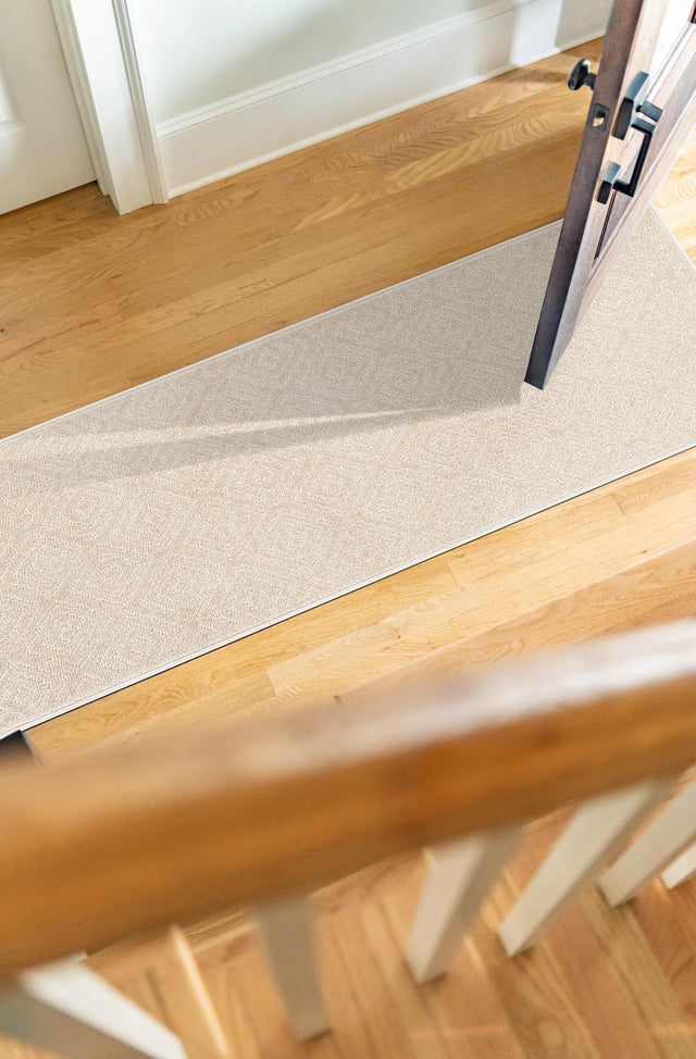 Beige 2' x 6' 1 Sabrina Soto Outdoor Runner Area Rug Weather Resistant for Patio, Deck, Terrace, Balcony, Porch Durable Carpet for Exterior Home Design for Sale at Rug Engine