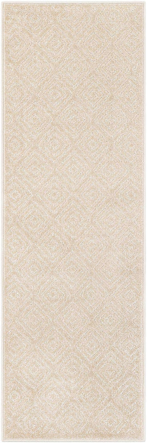 Beige 2' x 6' 1 Sabrina Soto Outdoor Runner Area Rug Weather Resistant for Patio, Deck, Terrace, Balcony, Porch Durable Carpet for Exterior Home Design for Sale at Rug Engine