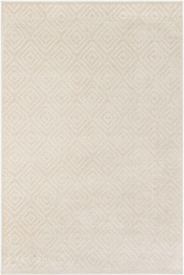 Beige 6' 1 x 9' Sabrina Soto Outdoor Rectangle Area Rug Weather Resistant for Patio, Deck, Terrace, Balcony, Porch Durable Carpet for Exterior Home Design for Sale at Rug Engine