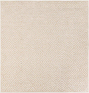 Beige 7' 10 x 7' 10 Sabrina Soto Outdoor Square Area Rug Weather Resistant for Patio, Deck, Terrace, Balcony, Porch Durable Carpet for Exterior Home Design for Sale at Rug Engine