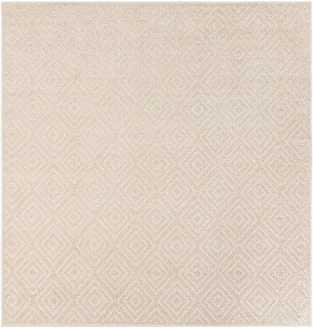 Beige 7' 10 x 7' 10 Sabrina Soto Outdoor Square Area Rug Weather Resistant for Patio, Deck, Terrace, Balcony, Porch Durable Carpet for Exterior Home Design for Sale at Rug Engine