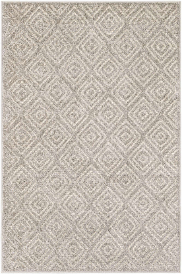 Gray 4' 1 x 6' 1 Sabrina Soto Outdoor Rectangle Area Rug Weather Resistant for Patio, Deck, Terrace, Balcony, Porch Durable Carpet for Exterior Home Design for Sale at Rug Engine