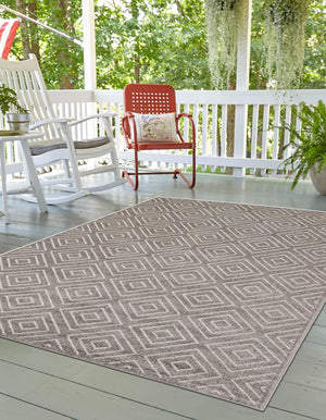 Gray 5' 1 x 8' Sabrina Soto Outdoor Rectangle Area Rug Weather Resistant for Patio, Deck, Terrace, Balcony, Porch Durable Carpet for Exterior Home Design for Sale at Rug Engine
