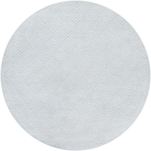 Light Blue 10' x 10' Sabrina Soto Outdoor Round Area Rug Weather Resistant for Patio, Deck, Terrace, Balcony, Porch Durable Carpet for Exterior Home Design for Sale at Rug Engine