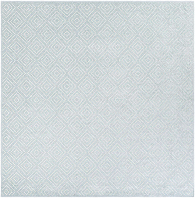 Light Blue 10' x 10' Sabrina Soto Outdoor Square Area Rug Weather Resistant for Patio, Deck, Terrace, Balcony, Porch Durable Carpet for Exterior Home Design for Sale at Rug Engine