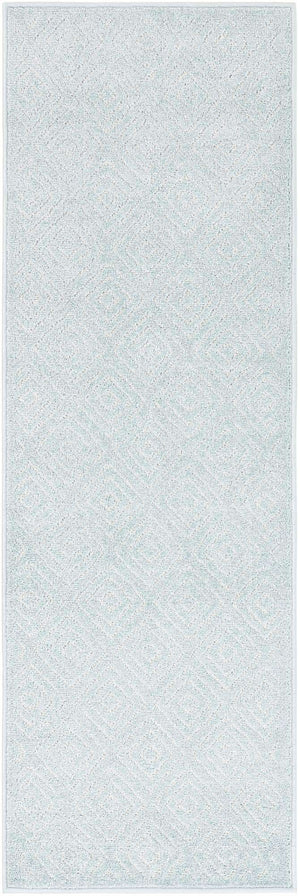 Light Blue 2' x 6' 1 Sabrina Soto Outdoor Runner Area Rug Weather Resistant for Patio, Deck, Terrace, Balcony, Porch Durable Carpet for Exterior Home Design for Sale at Rug Engine