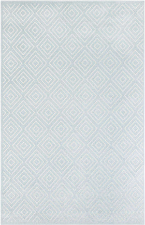 Light Blue 6' 1 x 9' Sabrina Soto Outdoor Rectangle Area Rug Weather Resistant for Patio, Deck, Terrace, Balcony, Porch Durable Carpet for Exterior Home Design for Sale at Rug Engine