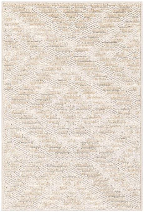 Beige and Ivory 2' x 3' 1 Sabrina Soto Outdoor Rectangle Rug