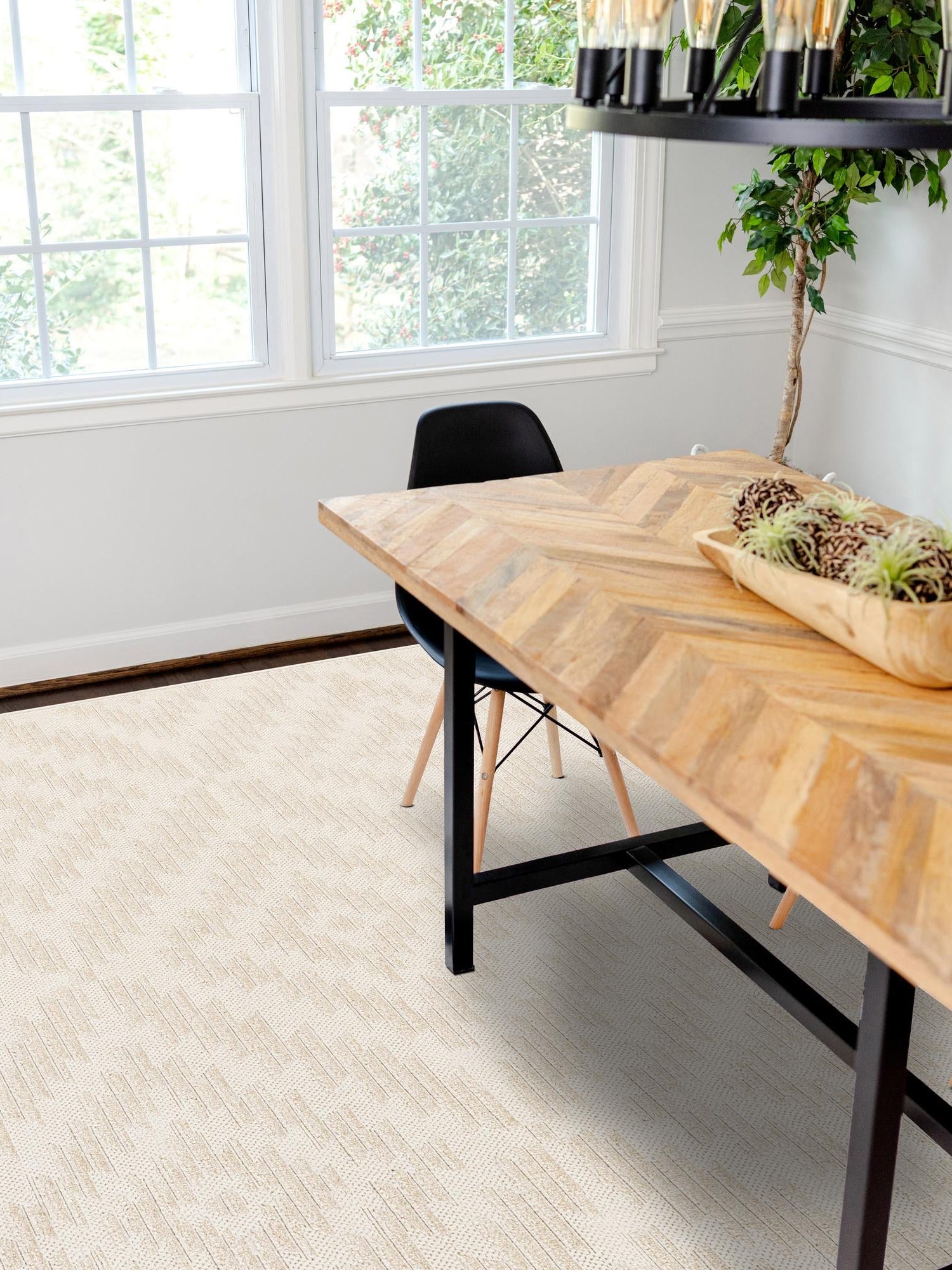 Beige and Ivory 9' x 12' Sabrina Soto Outdoor Rectangle Area Rug Weather Resistant for Patio, Deck, Terrace, Balcony, Porch Durable Carpet for Exterior Home Design for Sale at Rug Engine
