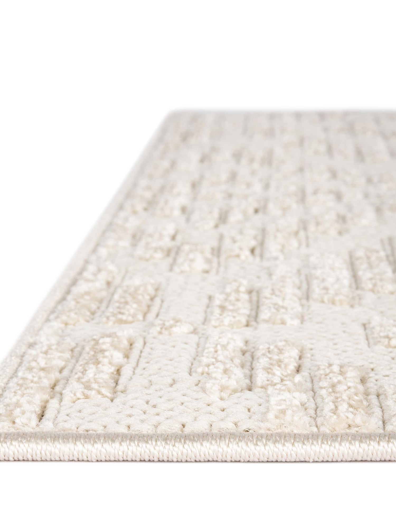 Beige and Ivory 6' 1 x 9' Sabrina Soto Outdoor Rectangle Area Rug Weather Resistant for Patio, Deck, Terrace, Balcony, Porch Durable Carpet for Exterior Home Design for Sale at Rug Engine