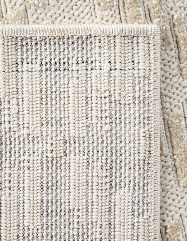 Beige and Ivory 9' x 12' Sabrina Soto Outdoor Rectangle Area Rug Weather Resistant for Patio, Deck, Terrace, Balcony, Porch Durable Carpet for Exterior Home Design for Sale at Rug Engine