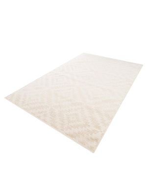 Beige and Ivory 6' 1 x 9' Sabrina Soto Outdoor Rectangle Area Rug Weather Resistant for Patio, Deck, Terrace, Balcony, Porch Durable Carpet for Exterior Home Design for Sale at Rug Engine