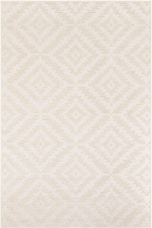 Beige and Ivory 6' 1 x 9' Sabrina Soto Outdoor Rectangle Area Rug Weather Resistant for Patio, Deck, Terrace, Balcony, Porch Durable Carpet for Exterior Home Design for Sale at Rug Engine