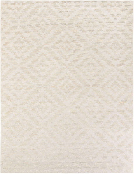 Beige and Ivory 8' x 10' Sabrina Soto Outdoor Rectangle Rug