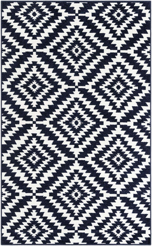 Navy Blue 5' 1 x 8' Sabrina Soto Outdoor Rectangle Area Rug Weather Resistant for Patio, Deck, Terrace, Balcony, Porch Durable Carpet for Exterior Home Design for Sale at Rug Engine
