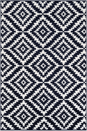 Navy Blue 6' 1 x 9' Sabrina Soto Outdoor Rectangle Area Rug Weather Resistant for Patio, Deck, Terrace, Balcony, Porch Durable Carpet for Exterior Home Design for Sale at Rug Engine