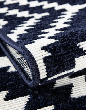 Navy Blue 10' x 10' Sabrina Soto Outdoor Round Area Rug Weather Resistant for Patio, Deck, Terrace, Balcony, Porch Durable Carpet for Exterior Home Design for Sale at Rug Engine